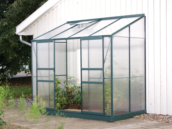 Vitavia Ida 3300 HKP 4mm Anlehngewächshaus grün