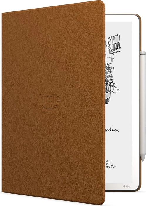 Amazon Schutzhülle für Kindle Scribe, Leder, karamell