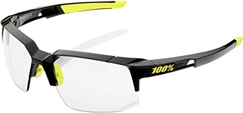 100% Speedcoupe gloss black/clear photochromic lens
