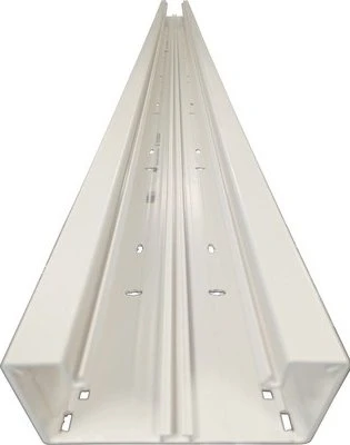 Hager Brüstungskanal-Unterteil PVC frontrastend zu BR 68x130mm, OT 80mm, verkehrsweiß