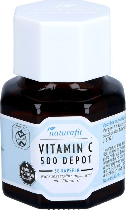 naturafit Vitamin C 500 Depot Kapseln, 30 Stück
