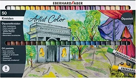 Eberhard Faber Artist Color Ölpastellkreide, 50 Farben, 50er-Set