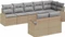 vidaXL Polyrattan Gartensofa Lounge-Set, 8-tlg. Vorschaubild
