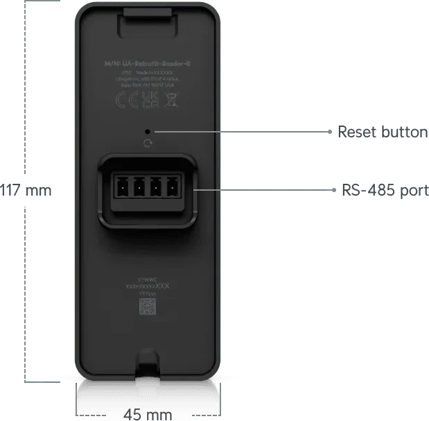 Ubiquiti Retrofit Reader schwarz, RFID-Reader
