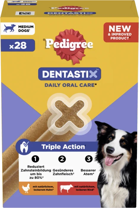 Pedigree Dentastix, Daily Oral Care mittelgroße Hunde, 28 Stück