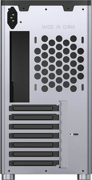 Jonsbo D40, silber, Glasfenster