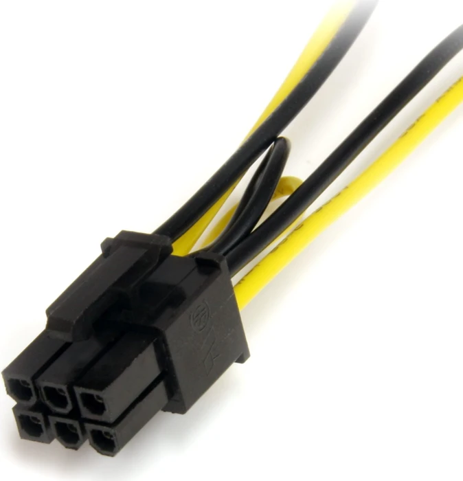 StarTech SATA/PCIe 6-Pin Y-Adapter, 15-Pin SATA Strom auf 1x 6-Pin PCIe, 15cm