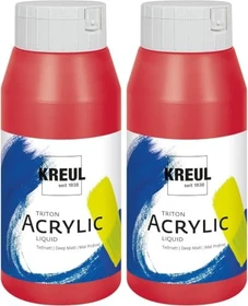 Kreul Solo Goya Triton Acrylic Acrylfarbe, kirschrot, 750ml