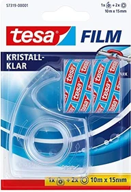 tesa tesafilm Handabroller Easy Cut, 19mm/10m, 2 Stück
