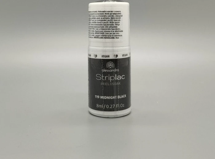 Alessandro StripLac Nagellack 177 Midnight Black, 8ml