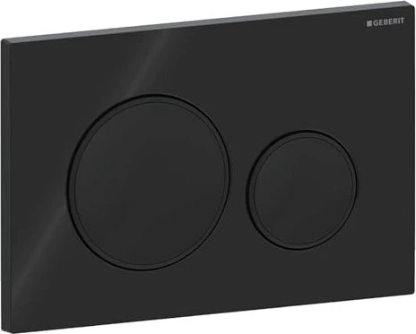 Geberit Sigma20 Betätigungsplatte schwarz/schwarz matt/schwarz