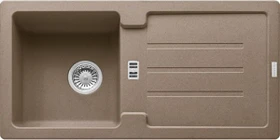 Franke Strata STG 614 Einbau Becken reversibel mit Ablauffernbedienung cashmere