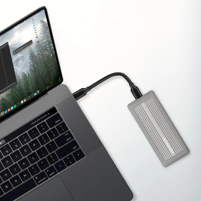 Axagon M.2 Festplattengehäuse, M.2 PCIe, USB-C 3.1