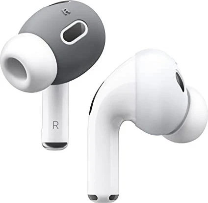 Elago Ear Tips Cover für Apple AirPods Pro 2 Dark Grey / White