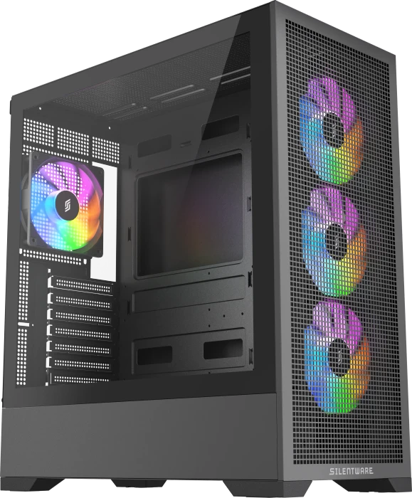 Silentware Core 100 A-RGB Black, Glasfenster