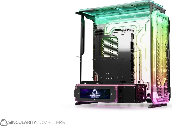Singularity Computers Spectre 4 Elite Frontpanel, Black, Distro-Plate, Verteilerplatte (SC-SPEC4-EL) – Bild 2 von 4