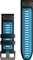 Garmin Ersatzarmband QuickFit 26 Silikon black/cirrus blue Vorschaubild