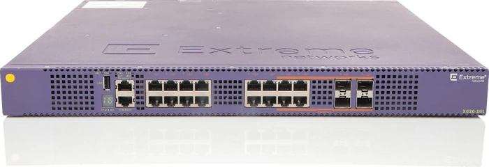Extreme Networks ExtremeSwitching X620 Rackmount 10G Managed Switch, 12x RJ-45, 4x RJ-45/SFP+