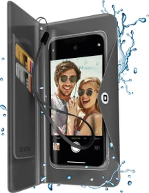 SBS Mobile Splash-resistant Transparent Universal Case schwarz