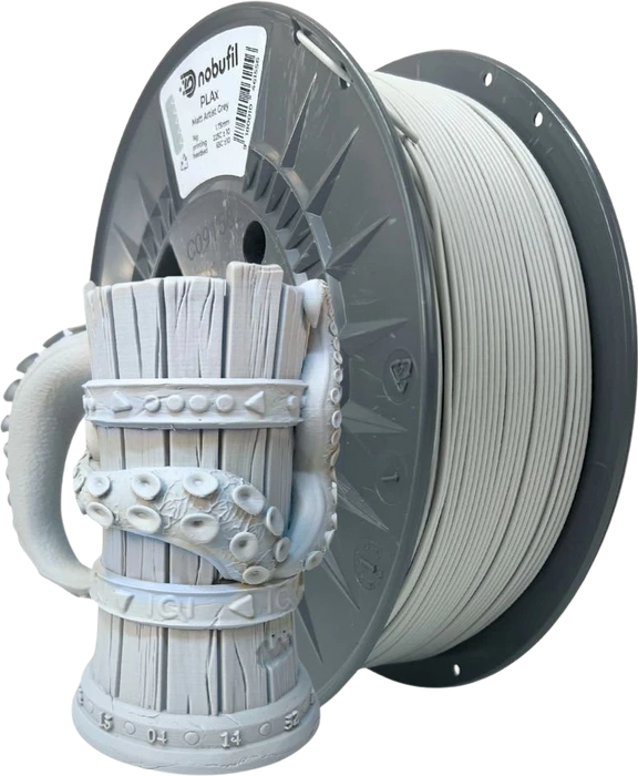 Nobufil PLAx, Matt Artist Grey, Spule, 1.75mm, 1.00kg (PLA-M-703-1-010)