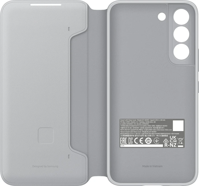 Samsung Smart LED View Cover für Galaxy S22 Light Gray