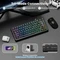Attack Shark X82PRO HE Magnetic 75% inkl. Spiralkabel, schwarz mit Kontur, LEDs RGB, Outemu White Jade Magnetic, USB/Bluetooth, US Vorschaubild