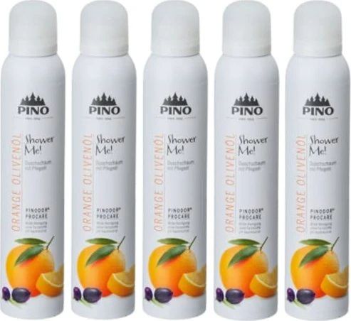 Pino Shower Me! Orange Olivenöl Duschschaum, 200ml