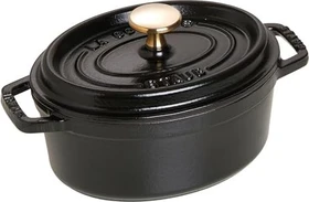 Zwilling Staub Cocotte Schmortopf oval 22.4x17cm 1l schwarz