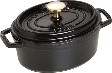 Zwilling Staub Cocotte Schmortopf oval 22.4x17cm 1l schwarz