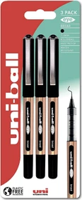 Uni-Ball Eye Broad UB-150-10 Tintenroller (Mine) schwarz/gold, 3er-Pack