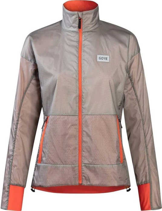 Gore Wear Drive Laufjacke lab grey/fireball (Damen)
