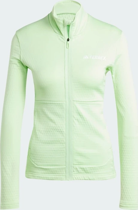adidas Terrex Multi Light Fleece Jacke semi green spark (Damen)