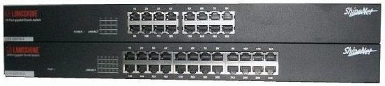 Longshine GS9100 Rackmount Gigabit Switch, 16x RJ-45