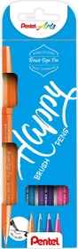 Pentel Brush Sign Pen SES15C sortiert, 4er-Set