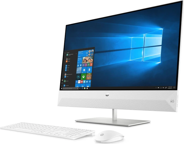 HP Pavilion All-in-One 24-xa0024ng, Snowflake White, Ryzen 7 2800H, 16GB RAM, 256GB SSD, 1TB HDD