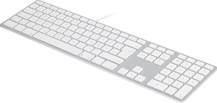 Matias Aluminum Wired Keyboard for Mac (USB-C), Silver, USB, DE