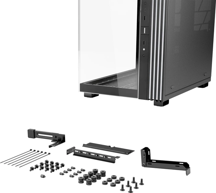 be quiet! Light Base 600 LX Black, schwarz, Glasfenster