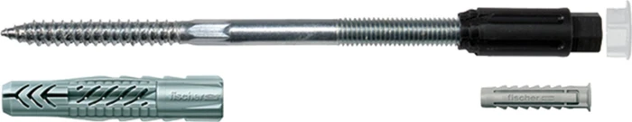 fischer TherMax 10/220 M6 Abstandsmontagesystem Schrauben/Dübel-Sortiment, 20 Stück