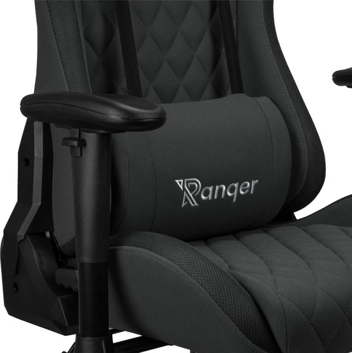 Ranqer Halo Fabric RGB Gamingstuhl, schwarz
