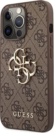 Guess Hard Cover 4G Metal Logo für Apple iPhone 13 Pro Max braun