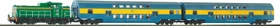 Piko - Spur H0 Start-Set - Start-Set SM42 mit Doppelstockwagen PKP
