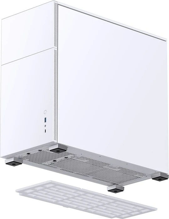 Jonsbo D41 White, weiß, Glasfenster