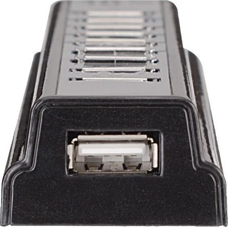 Manhattan USB-Hub, 10x USB-A 2.0, USB-B 2.0 [Buchse]