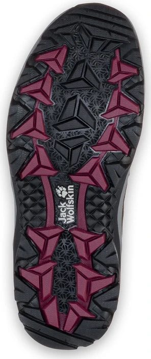 Jack Wolfskin Vojo 3 Texapore Mid khaki/burgundy (Damen)
