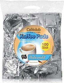 Caféclub Supercreme Megabeutel Naturmild Kaffeepads, 100 Stück