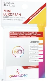 Gamegenic Matte Board Game Sleeves Ruby transparent, 50 Stück