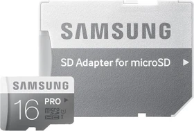 Samsung PRO R90/W60 16GB Kit, UHS-I U3, Class 10
