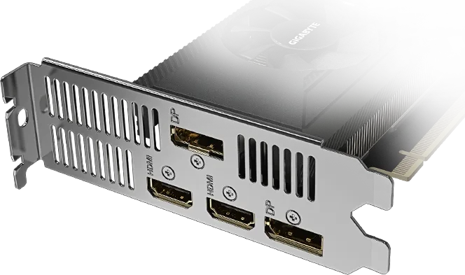 GIGABYTE GeForce RTX 3050 D6 Low Profile 6G, 6GB GDDR6, 2x HDMI, 2x DP