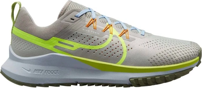 Nike React Pegasus Trail 4 light iron ore/cobblestone/football grey/volt (Herren)