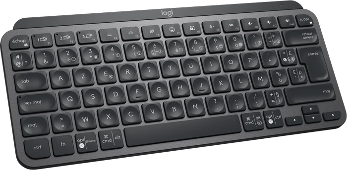 Logitech MX Keys Mini for Business, LEDs weiß, Logi Bolt, Graphite, schwarz, USB/Bluetooth, FR